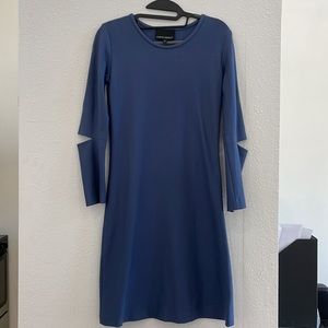 Cynthia Rowely Midi/Mini Blue Dress - Cut Out Elbows - Mod Style - Size 2